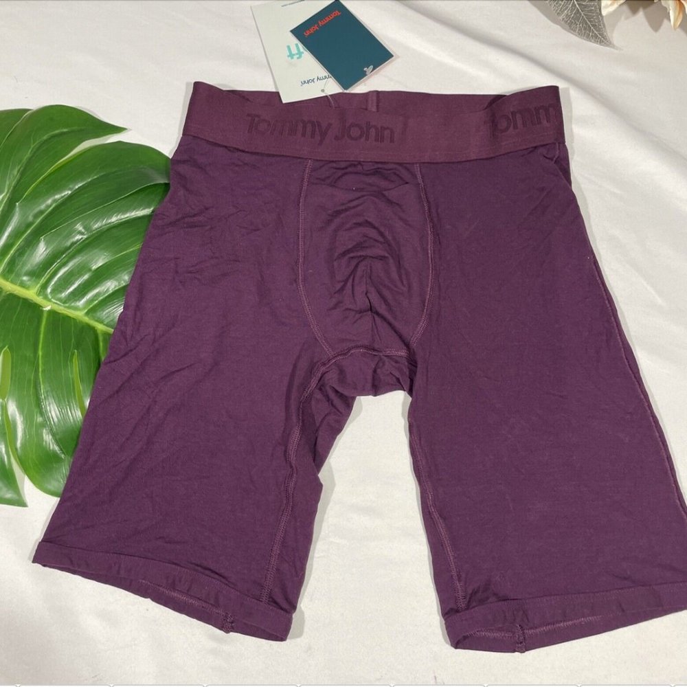 NWD $36 Tommy John [ Small ] Soft Second Skin Boxer Briefs‎ Merlot #5255